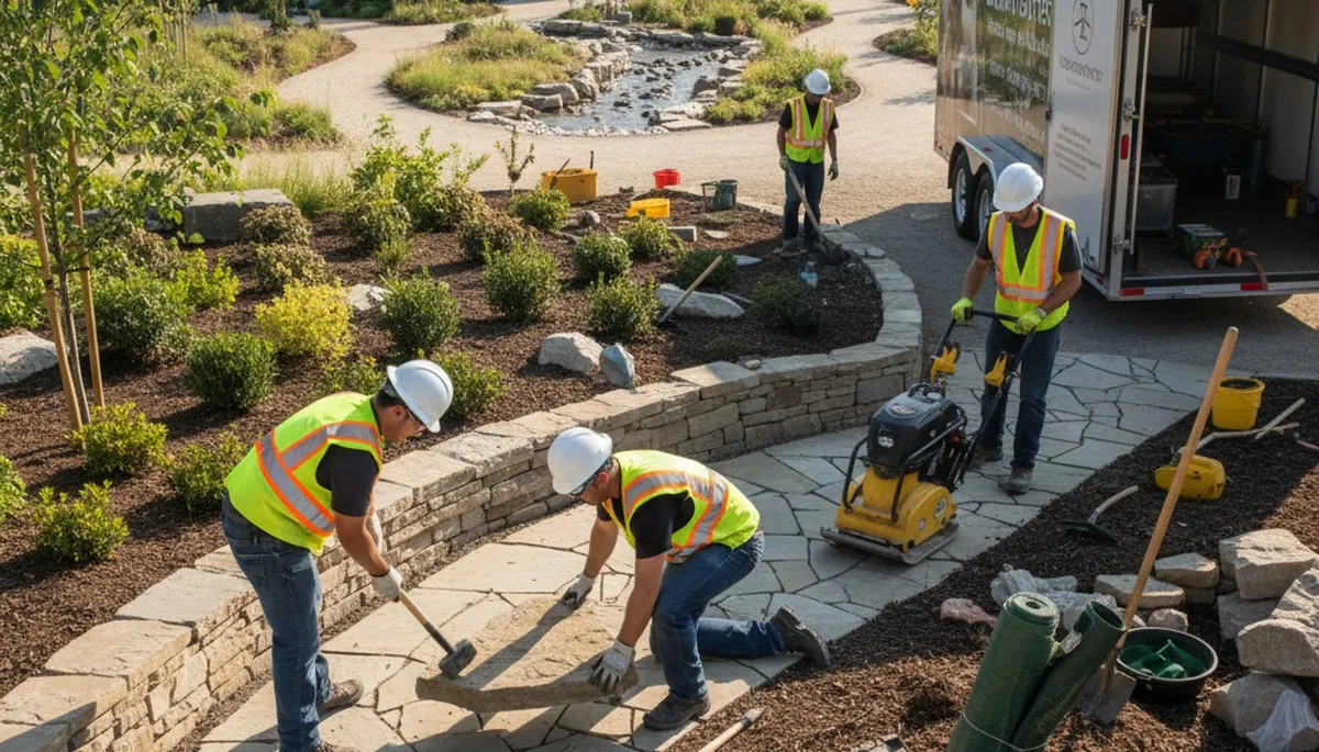 Landscape design for tree service project in Kissimmee, FL by Arbor Tree Care
