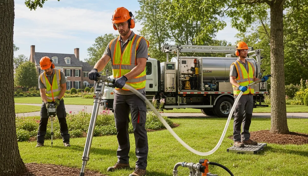 Tree fertilizing service in Kissimmee, FL for healthier trees on a professional arbor care job site